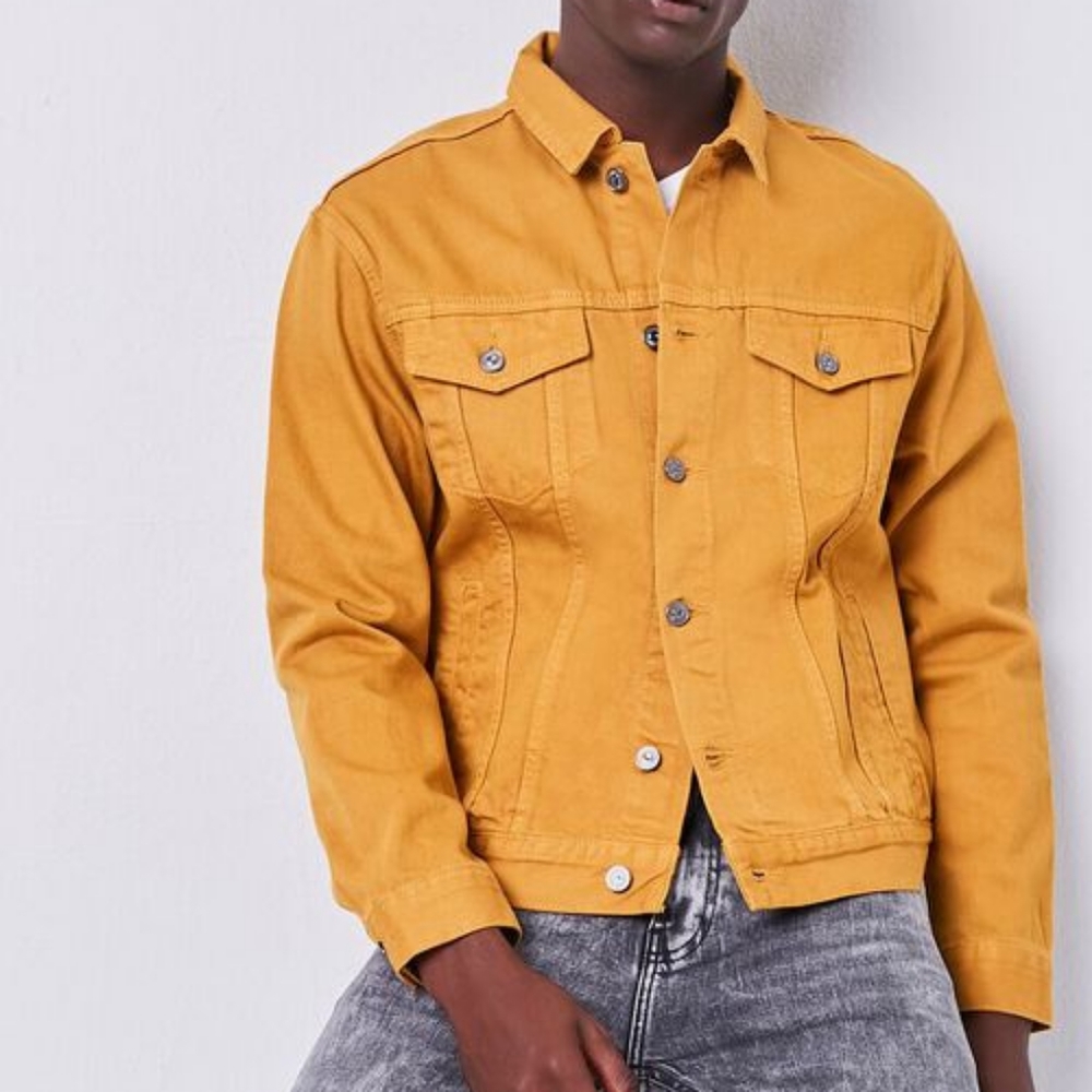Forever21 Men. Flap-pocket denim Jacket. Men's Large. Like New.